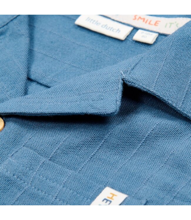 Little Dutch CL260216 Blouse korte mouw Indigo