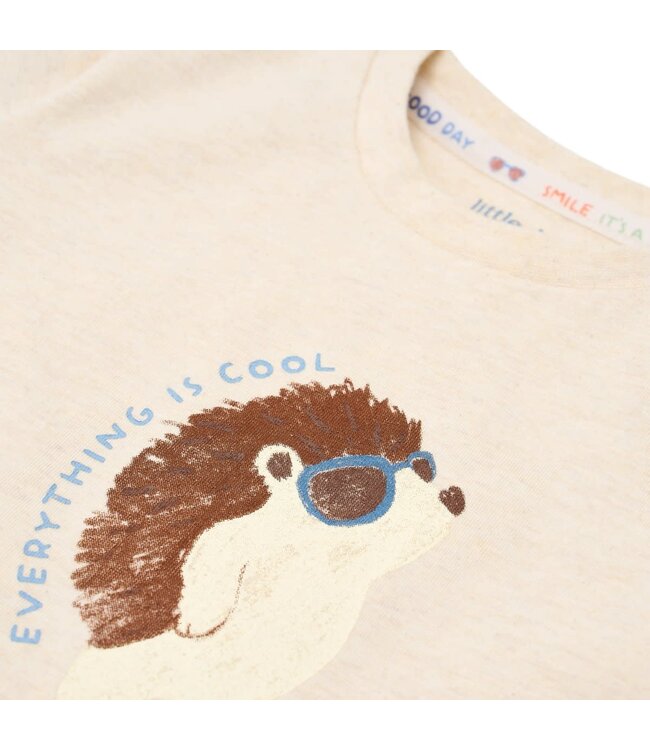 Little Dutch CL2602114 T-shirt korte mouw Biscuit melange