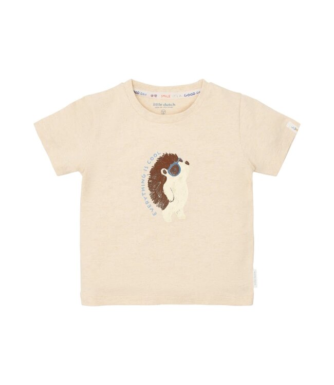 Little Dutch CL2602114 T-shirt korte mouw Biscuit melange
