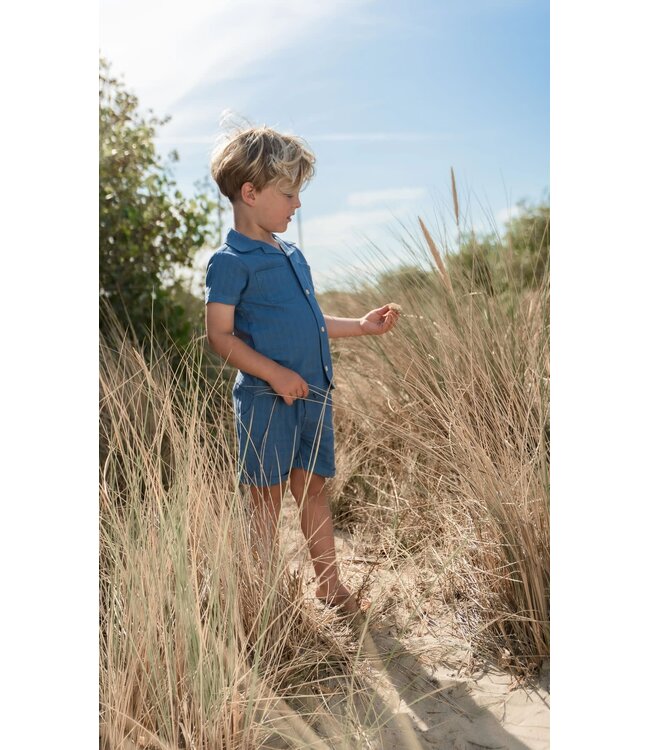 Little Dutch CL260216 Blouse korte mouw Indigo