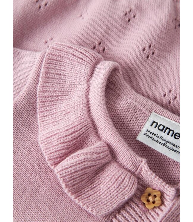 Name it baby NBFDIAME LS KNIT CARD 13253786 Fragant Lilac