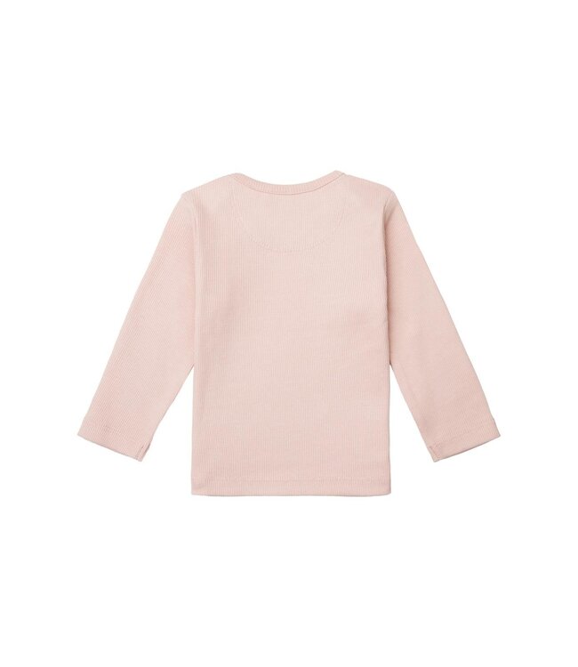 Noppies Rib tee longsleeve rose smoke 34N0013