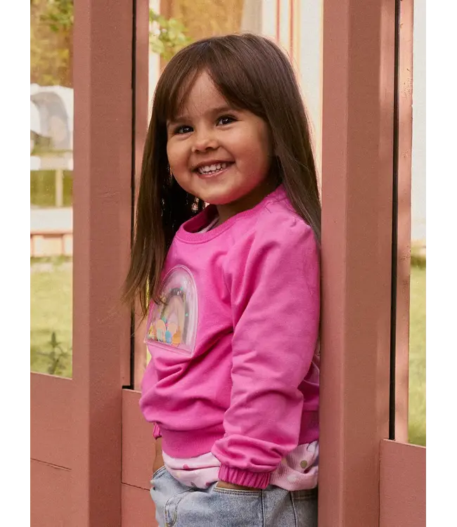 Name it mini NMFDOTTANA LS SWEAT 13253645 Strawberry Moon