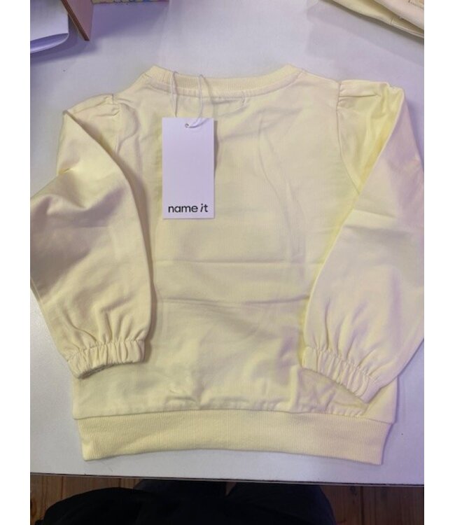 Name it mini NMFDOTTANA LS SWEAT 13253645 Pear Sorbet