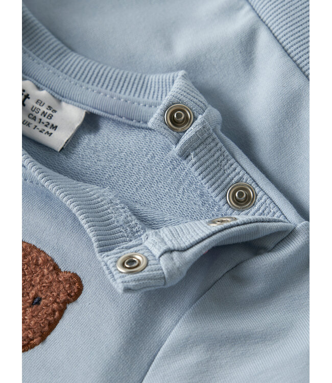 Name it baby NBMDADDEL LS SWEAT 13253573 Blue Fog
