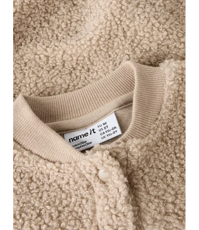 Name it mini NMNSAND NREG TEDDY CARD 13256752 Pure Cashmere