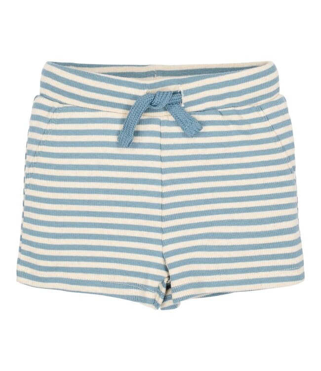 Little Dutch Korte broek blauw Stone Blue stripe  cl2602