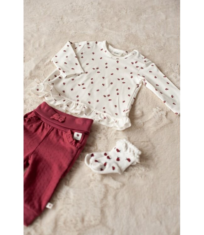 Feetje 51602710 Longsleeve AOP - Ladybug Offwhite
