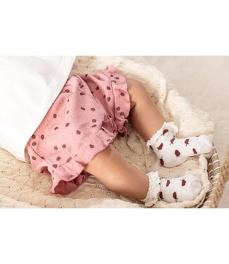 Feetje 52100458 Short ajour rib AOP - Ladybug Roze