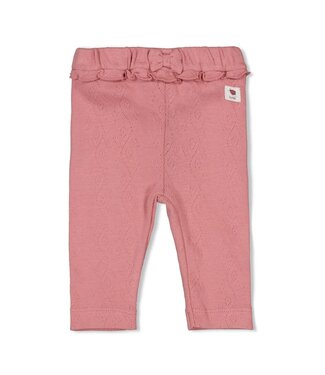 Feetje 52202485 Legging ajour rib - Ladybug Roze