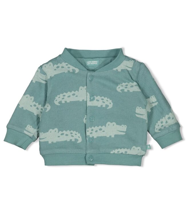 Feetje 51300555 Omkeerbaar bomberjack - You Croc my World Zeegroen
