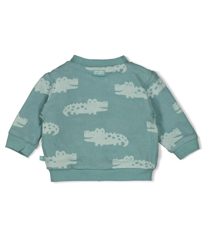 Feetje 51300555 Omkeerbaar bomberjack - You Croc my World Zeegroen