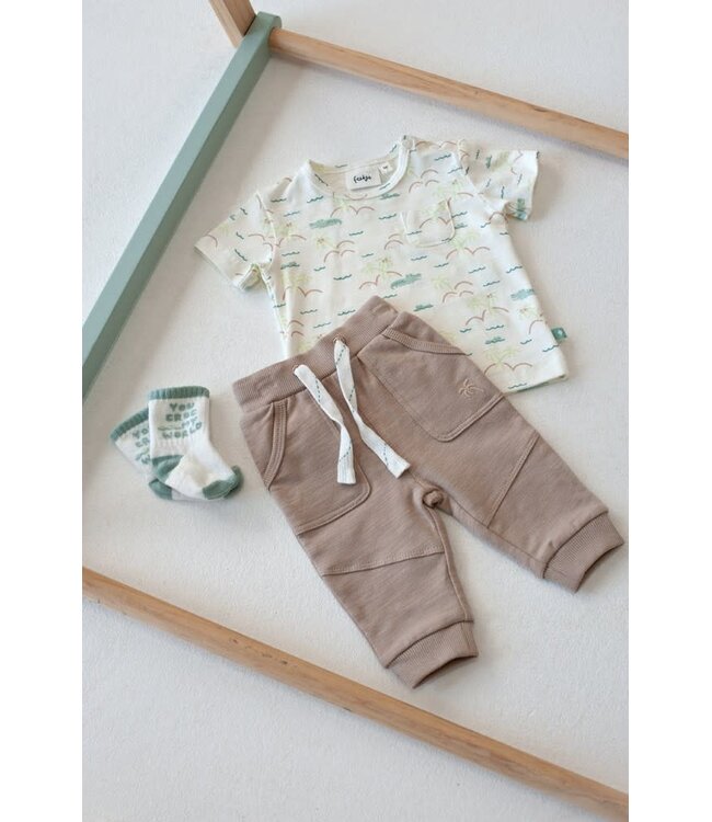 Feetje 52202527 Broek - You Croc my World Taupe