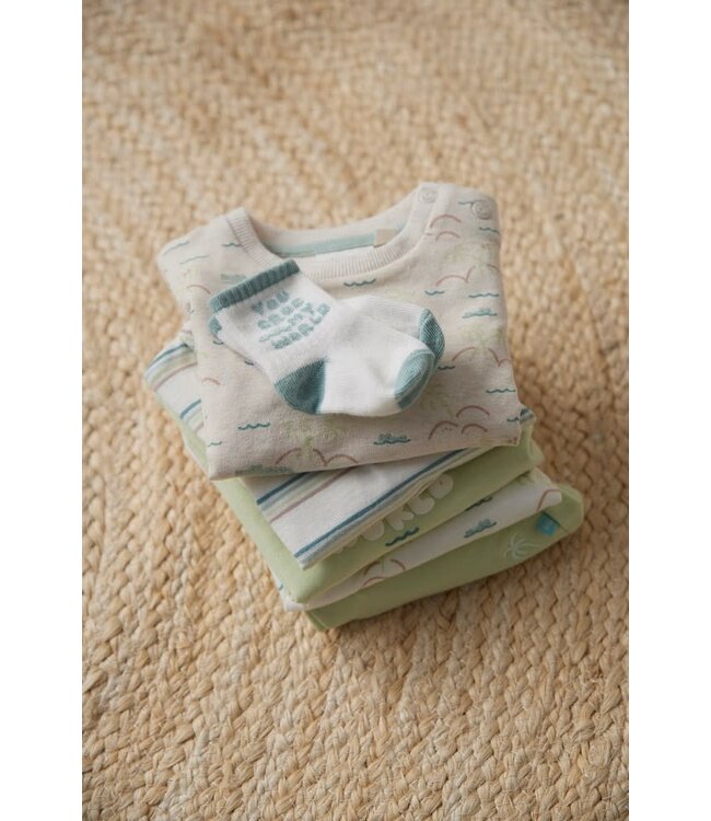 Feetje 51602754 Sweater AOP relaxed fit - You Croc my World Offwhite melange