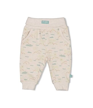 Feetje 52202526 Broek AOP - You Croc my World Offwhite melange