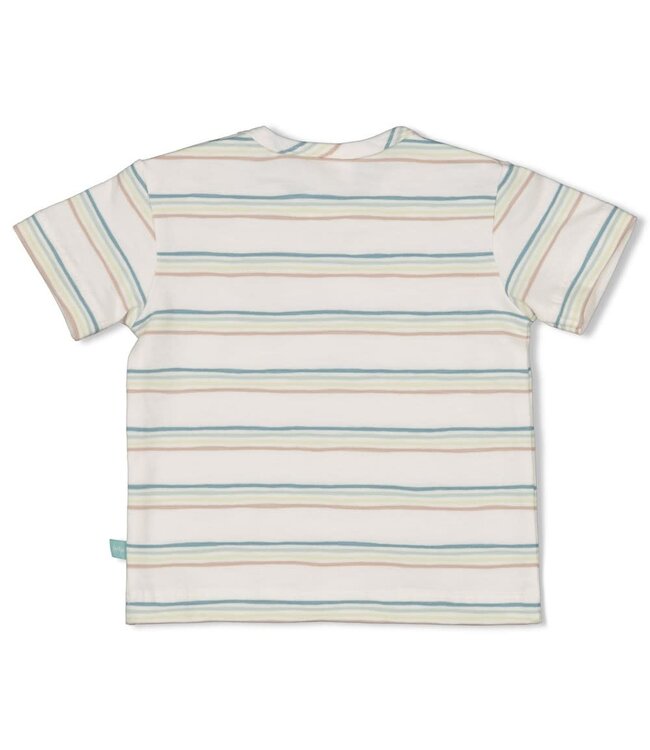 Feetje 51701015 T-shirt streep - You Croc my World Offwhite