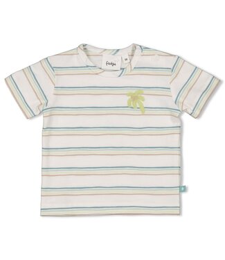 Feetje 51701015 T-shirt streep - You Croc my World Offwhite