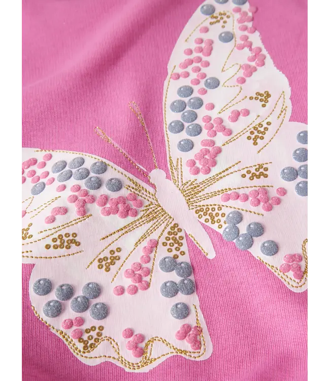 Name it mini 13257738 - NMFDARITA LS NREG SWEAT - Strawberry Moon