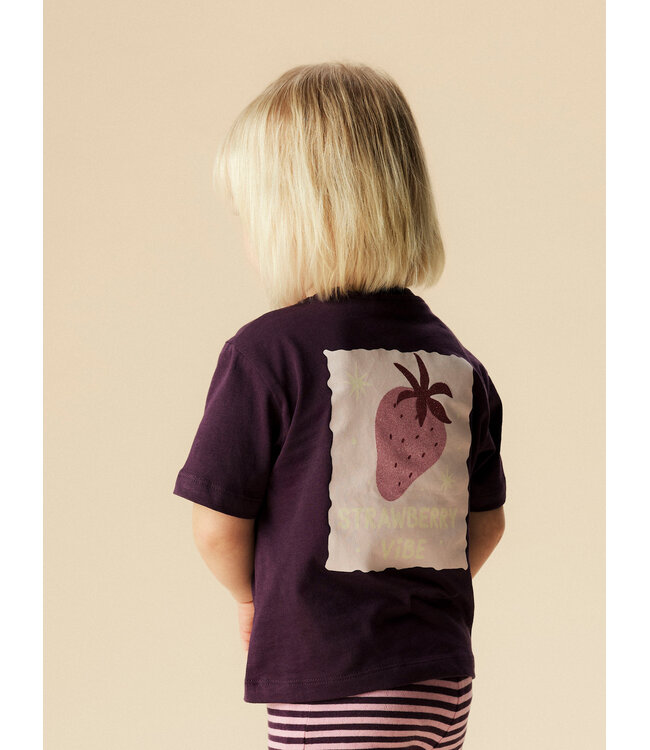 Name it mini 13251485 - NMFBELINA SS NREG TOP - Blackberry Wine