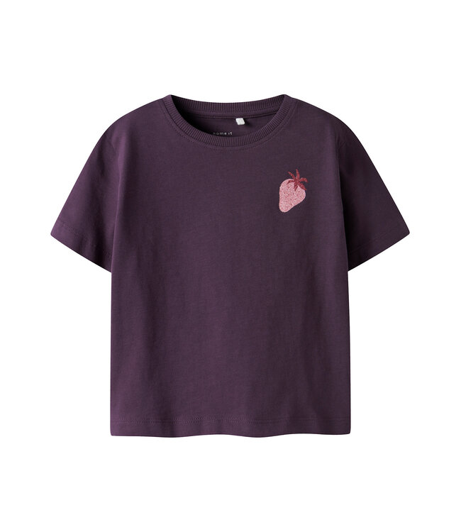 Name it mini 13251485 - NMFBELINA SS NREG TOP - Blackberry Wine