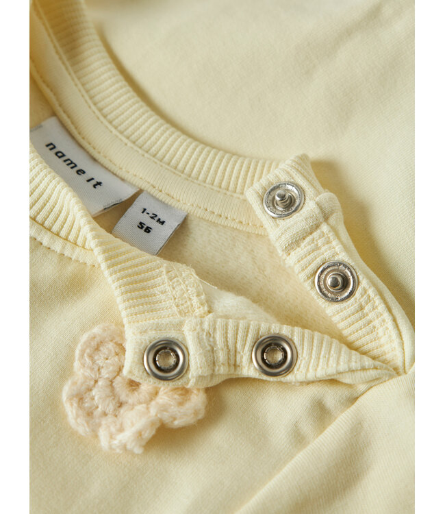 Name it baby 13253566 - NBFDUSINA LS SWEAT - Pear Sorbet