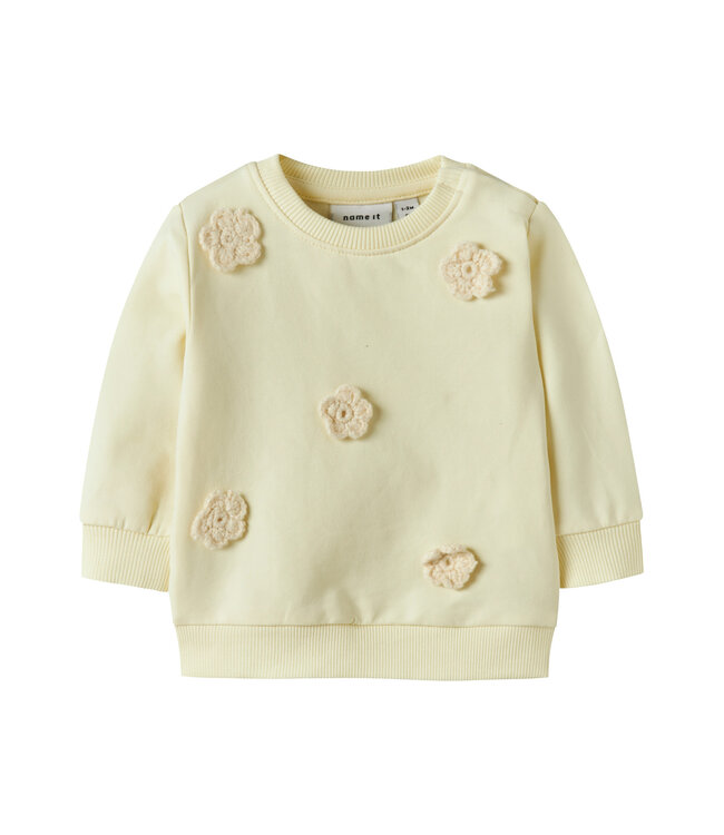 Name it baby 13253566 - NBFDUSINA LS SWEAT - Pear Sorbet