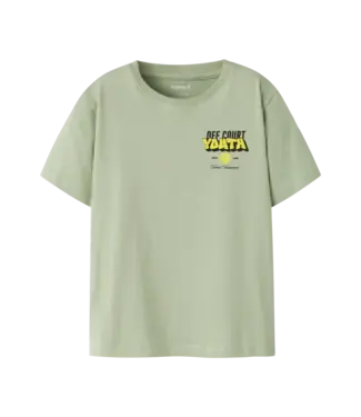 Name it T-shirt met backprint -  Swamp
