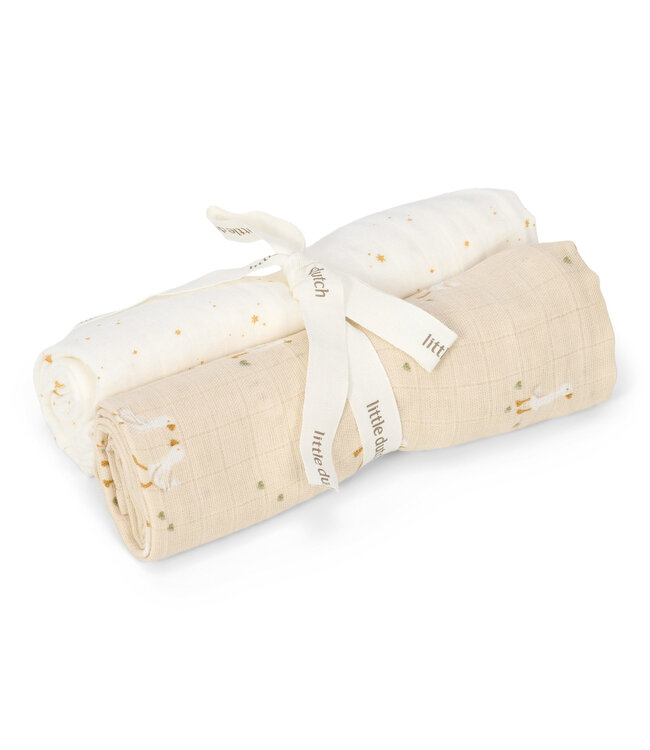 Little Dutch Swaddle doeken hydrofiel 70x70 - Little Goose