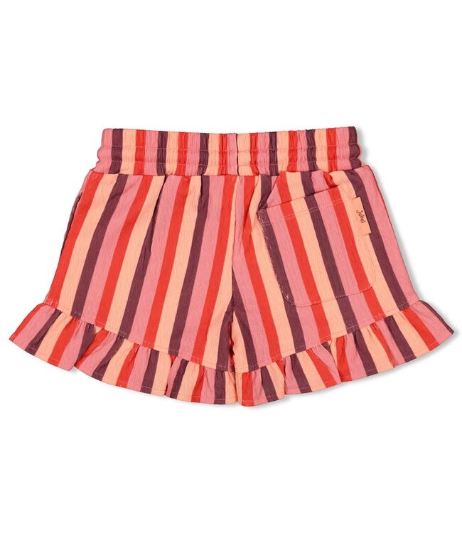 Jubel 92100151 Short streep seersucker - Salsa Sunset Zalm