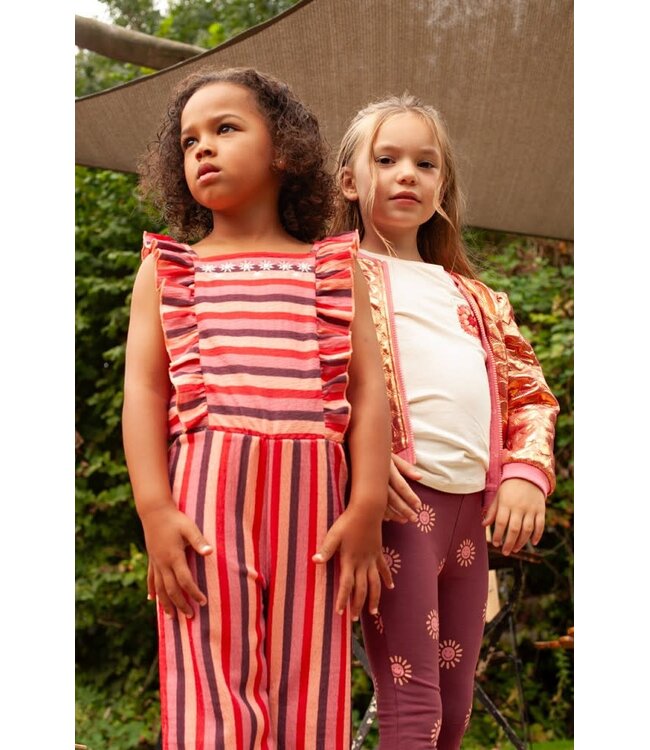 Jubel 91700440 T-shirt met crochet zakje - Salsa Sunset Offwhite