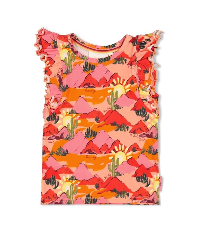 Jubel 91700435 T-shirt AOP - Salsa Sunset Zalm