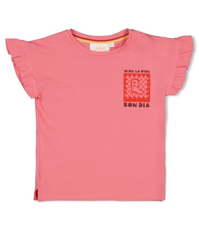 Jubel 91700439 T-shirt met backprint - Salsa Sunset Roze