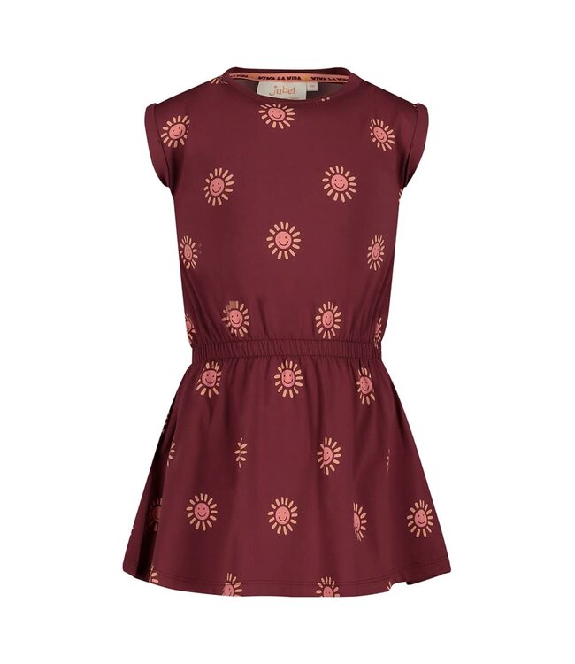 Jubel 91400423 Jurk AOP - Salsa Sunset Bordeaux