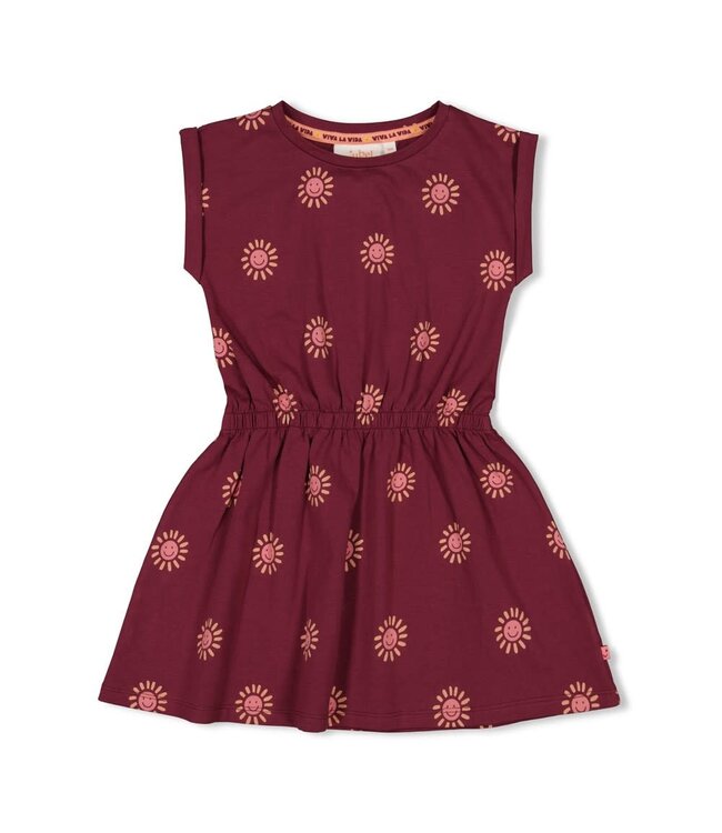 Jubel 91400423 Jurk AOP - Salsa Sunset Bordeaux