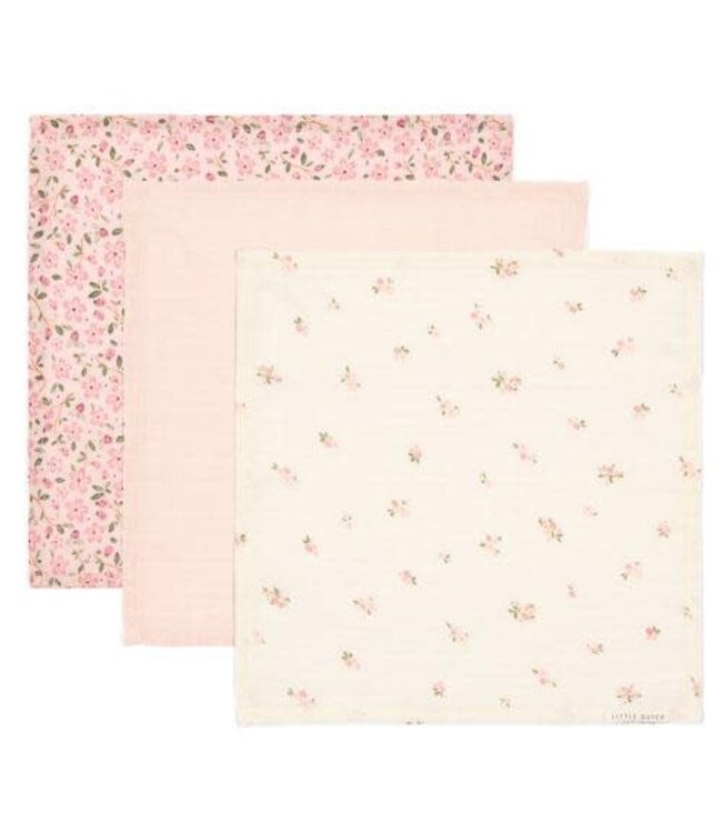 Little Dutch Monddoekjes set - Roze - Fairy Garden