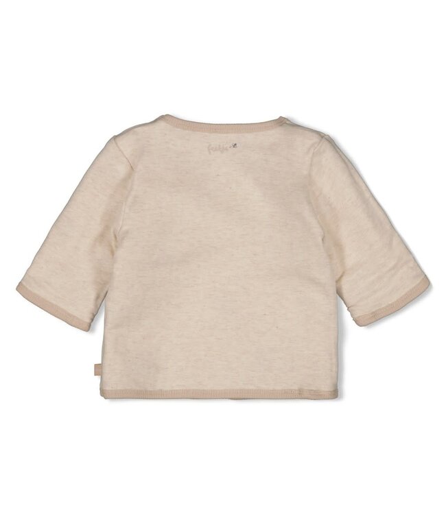 Feetje 51300541 Omkeerbaar jasje AO embroidery - Honey Bear Offwhite