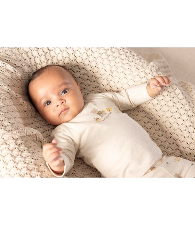 Feetje 51602683 Longsleeve - Honey Bear Offwhite melange