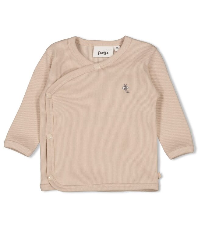 Feetje 51602684 Overslagshirt rib - Honey Bear Zand