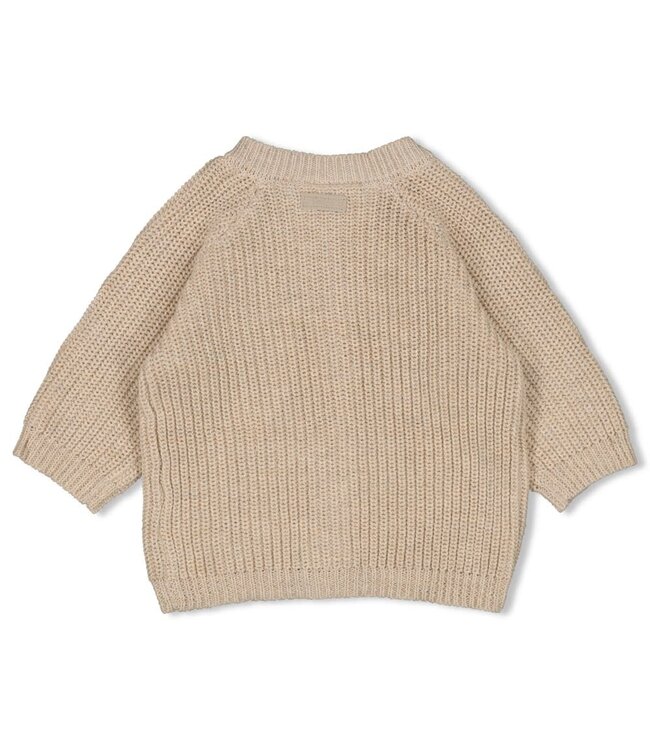 Feetje 51300560 Vestje gebreid - Elephant Taupe melange