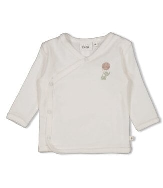 Feetje 51602698 Overslagshirt badstof - Elephant Offwhite