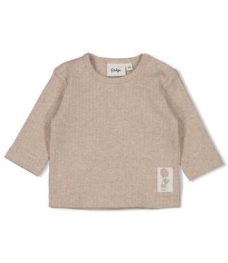 Feetje 51602697 Longsleeve rib - Elephant Taupe melange