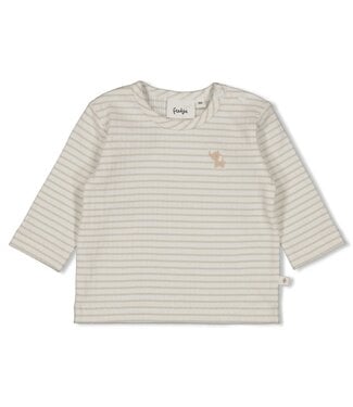Feetje 51602696 Longsleeve rib met streep - Elephant Mint