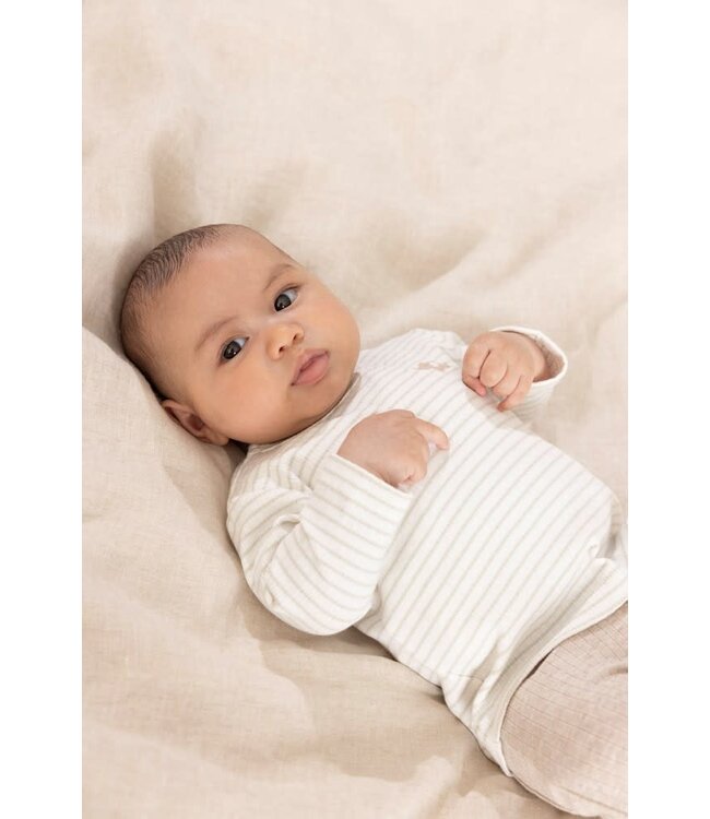 Feetje 51602696 Longsleeve rib met streep - Elephant Mint