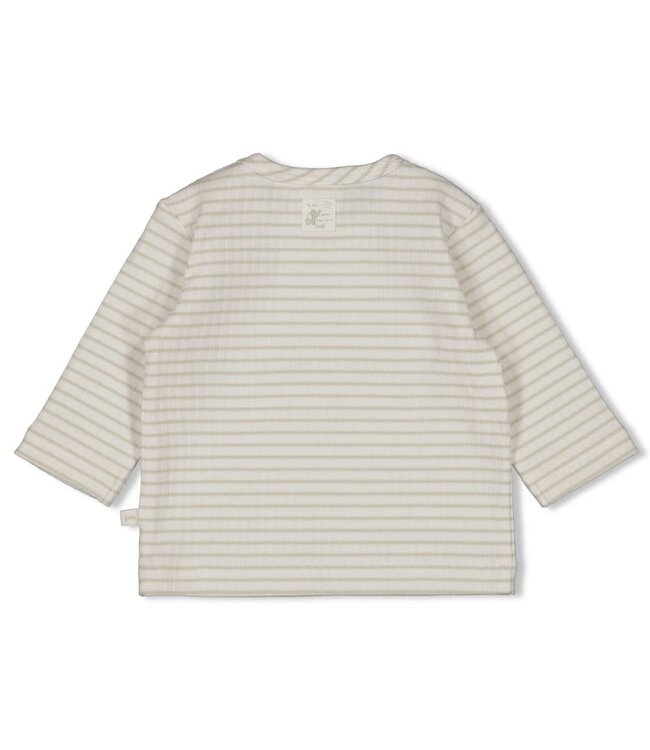 Feetje 51602696 Longsleeve rib met streep - Elephant Mint