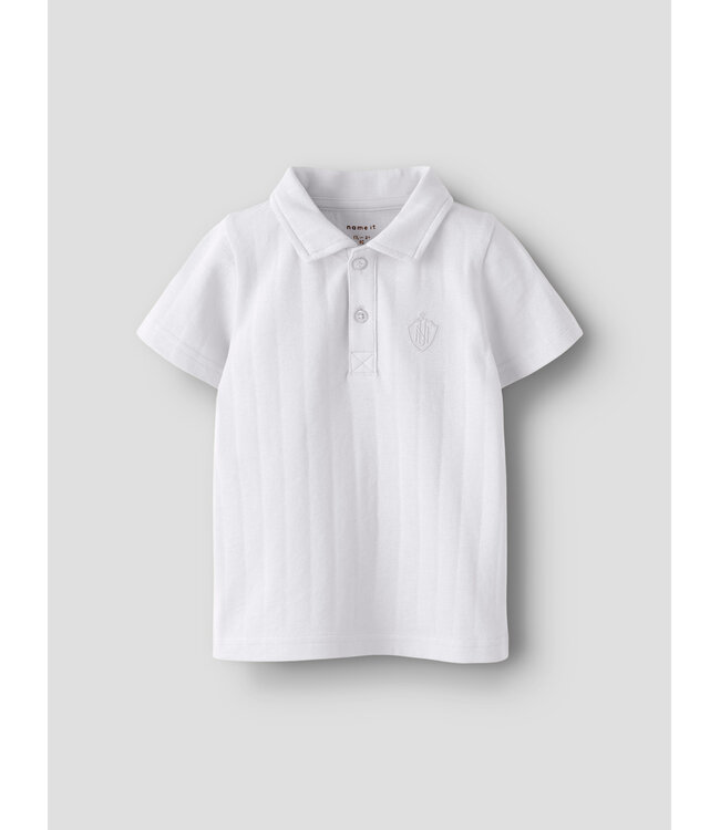 Name it mini 13228647 - NMMFEN SS POLO - Bright White