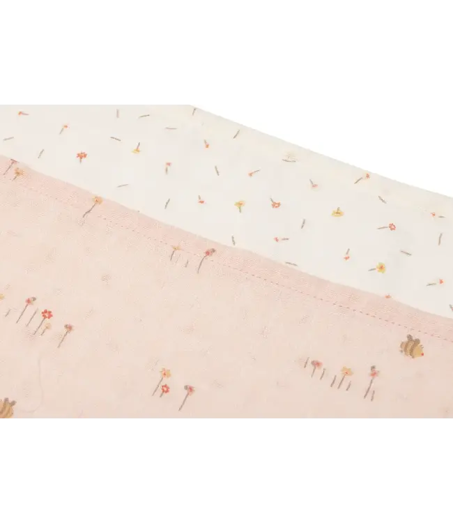 Jollein Hydrofiele Doek Small 70x70cm - Pretty Picnic - 3 Stuks