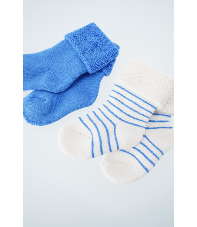 Petite Maison Rocks 2-pack terry socks Regata Blue E000-7906