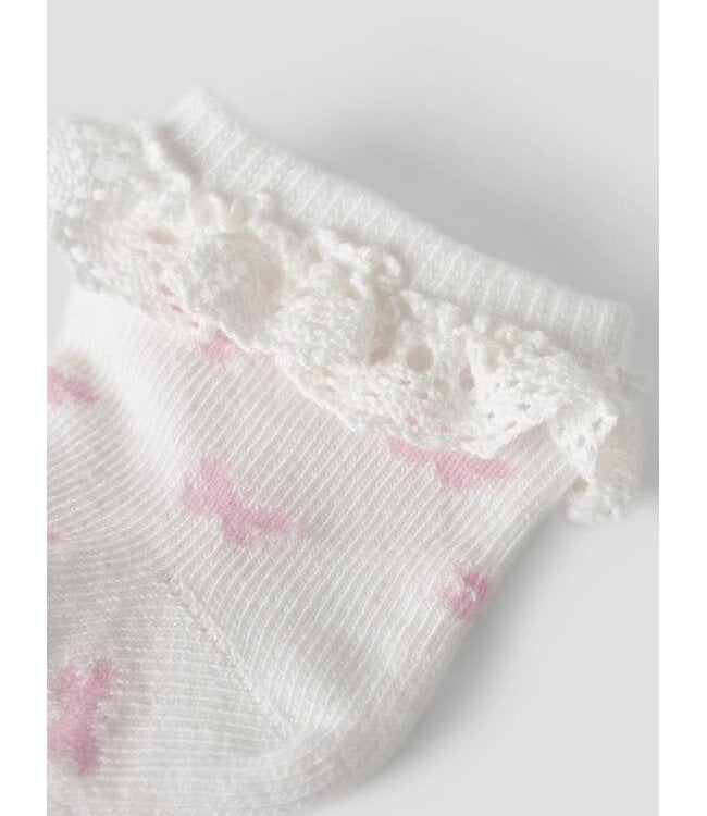 Name it baby NBFFUTTERFLY SOCK Cloud Dancer 13256163