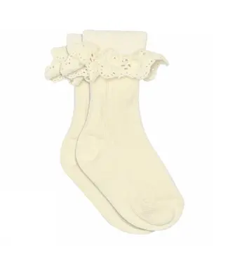 mp Denmark Lisa socks with lace Cream
