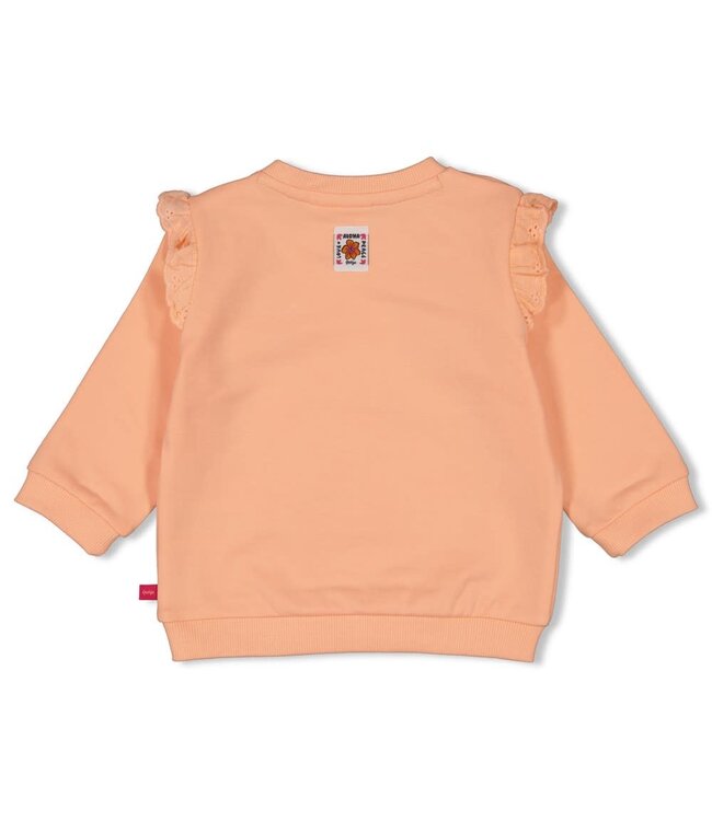 Feetje 51602748 Sweater relaxed fit - Love Peace Aloha Perzik